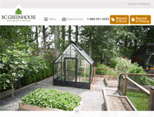 Tablet Screenshot of bcgreenhouses.com